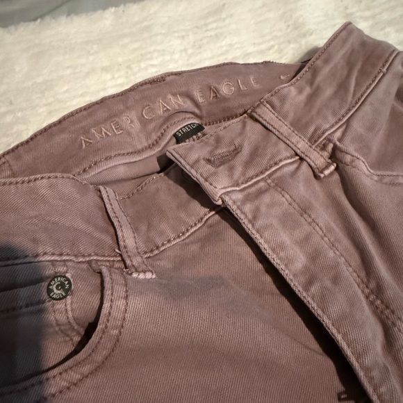 American Eagle Outfitters Mauve Flare Jeans - Picture 2 of 4
